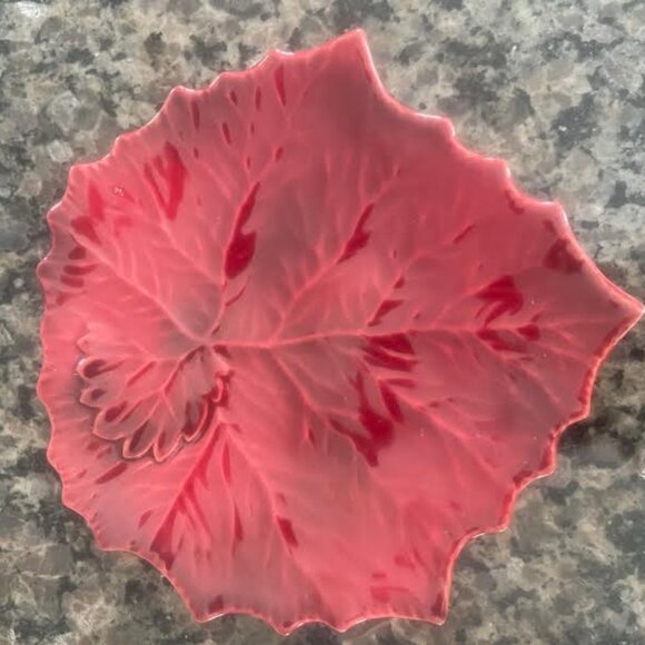 Williams Sonoma Set of 4 Leaf Plates Made in Italy - Picture 3 of 13